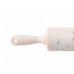 Kitchen Pastry Tools Custom Logo <b>Plastic</b> Handle Non Stick Silicone Colored Cookie Kids Mini Rolling Pin for Dough Flour Dumpling - Product Image 6