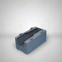 Bacs de picking pliables en PP personnalisables pour entrepôt d'usine, bacs de stockage recyclables en plastique de taille sur mesure