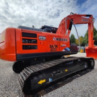 Excavatrice sur chenilles hydraulique Hitachi ZAXIS210 d'occasion importée du Japon, 21 tonnes, avec moteur en bon état