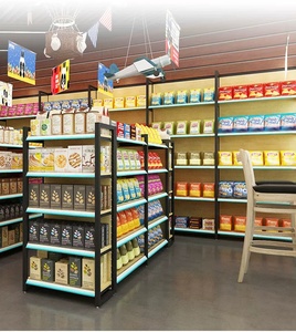 Rak <span class=keywords><strong>Display</strong></span> Logam Modern Jia Chuang dengan Rak yang Dapat Disesuaikan dan Saluran Label untuk Toko Ritel - Product Image 3