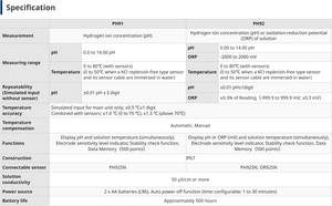 Analyseur portable de pH/ORP haute précision Yokogawa PH91/PH92 OpreX, IP67, OEM disponible, garantie 1 an - Product Image 3