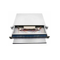 Panel Patch Frame Distribusi Serat Optik ODF 48 Port dengan Konektor FC/SC/ST/LC Garansi 3 Tahun Dari Pabrik Cina