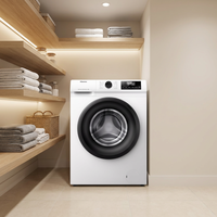 Hi Sens 1Q Series WF1Q1041BW Freestanding 10kg Front Load Washer Stainless Steel Drum Drum Clean Steam Wash Quick Wash 15