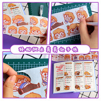 Petit cahier de papeterie personnalisé série Orange coffrets cadeaux Washi Tape Diy mignon Kawaii cahier Journal autocollants kit de papeterie