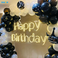 Lettres néon LED murales en acrylique personnalisées pour le dropshipping et la vente en gros, avec couleur RVB pour la décoration, forme OEM