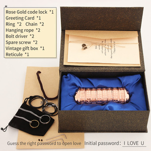 Rompecabezas de Sudoku de bloqueo de código Digital, juguete creativo de leano, casillero da vinci, <span class=keywords><strong>cryptex</strong></span> de metal para regalo de cumpleaños y boda - Product Image 5