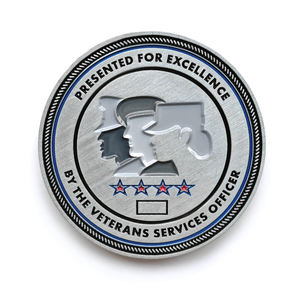 Pièce de collection personnalisée en argent antique, double face, motif bouclier du Capitole, design à remplir de peinture, vente en gros, excellent rapport qualité-prix - Product Image 6