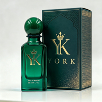 Flacon de parfum en verre de luxe de 50 ml avec pulvérisateur à pompe, flacon coloré et bouchon rond coloré, emballage cosmétique de haute qualité