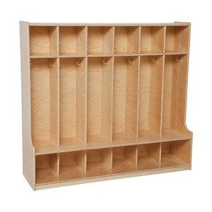 Hiện đại miễn phí-đứng Áo Locker băng ghế dự bị cho các trường học daycare mẫu giáo mầm non bằng gỗ góc phòng lưu trữ tủ Montessori - Product Image 3