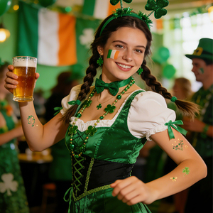 Tatuaggi Glitterati Personalizzati e in Stock - Adesivi Temporanei per il Corpo all'Ingrosso per Feste ed Eventi - Product Image 5