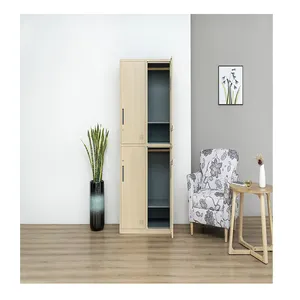 Lateral Full Height 4 Doors Steel Storage Cabinet Metal Clothes Locker for Locker Room