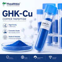 Poudre lyophilisée de peptide de cuivre GHK-Cu pour la réparation de la peau, ingrédients cosmétiques en poudre de peptide GHK-Cu, peptide de cuivre bleu