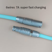 Câble en silicone liquide à charge rapide 33W et connecteur Type C mâle vers L femelle avec puce C94 d'origine pour iPhone, iPad, Macbook