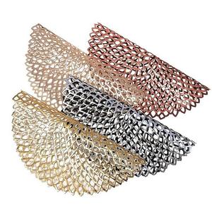 Alfombrillas antideslizantes de lino para cocina accesorios decorativos para el hogar alfombrillas de diseño redondo para mesa, esterilla aislante de ramio, Mantel Individual sólido - Product Image 6