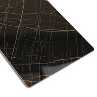 Panneau mural en PVC effet marbre UV, moderne, européen, ignifuge, imperméable, facile à nettoyer, pour salle de sport, villa, salle de bain, usage commercial