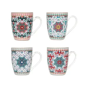 Rslee-taza de café de cerámica con tapa, tarro de porcelana mason, tazas de cerámica personalizadas