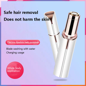 USB Rechargeable Electric Eyebrow Tools Epilator <strong>Women</strong> Facial Hair Removal Lipstick White <strong>Shaver</strong> Painless <strong>Face</strong> Razor Trimmer - Product Image 4