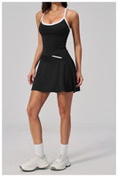 Ensemble de sport pour femmes avec short, respirant, dos nageur, taille haute, effet push-up fessier, pour yoga, gym et tennis