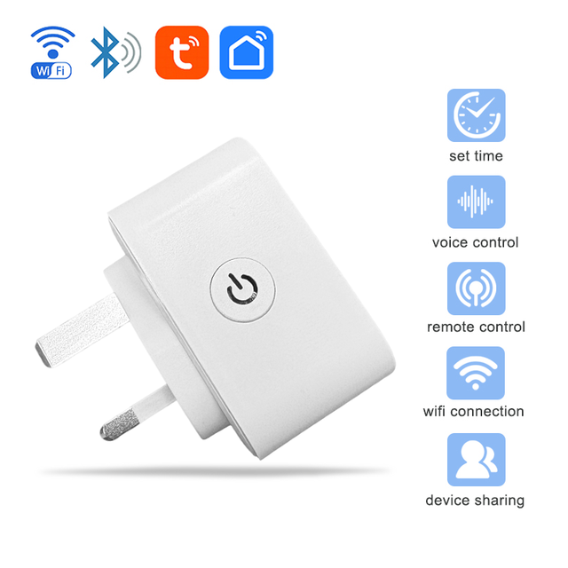 FY42 UK 16A WiFi Tuya Smart Plug with Energy Monitor for Smart Home
