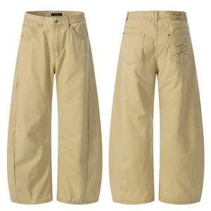 <span class=keywords><strong>Pantaloni</strong></span> Casual da Uomo di Alta Qualità 11KN, Gamba Larga Beige - <span class=keywords><strong>Pantaloni</strong></span> con Tasche Ricamate Personalizzabili, Fornitore Diretto all'Ingrosso - Product Image 5
