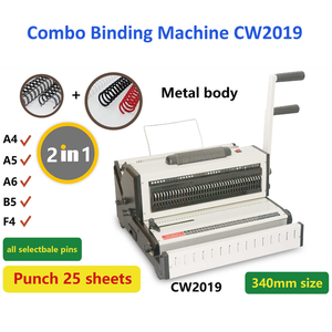 <span class=keywords><strong>Machine</strong></span> de dépose de livres à Double poignée, fil Combo CW2019, bobine en spirale - Product Image 2