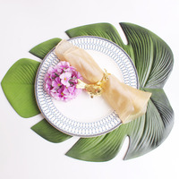 Set de table personnalisable en EVA style pastoral, antidérapant, résistant à la chaleur, forme irrégulière, pour plats occidentaux, couleur unie, pour la maison