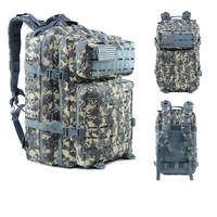 Sac à dos tactique personnalisé de 45-50L avec pochette pour ordinateur portable, compatible Molle, sac à dos de randonnée pour voyages en plein air