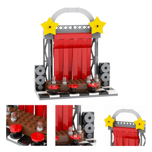 MOC1437 FNAF Game Midnight Bear Small Stage 138 Pezzi Mattoncini con <span class=keywords><strong>Freddy</strong></span>, Blocchi da Costruzione Educativi da Assemblare per Bambini - Product Image 5