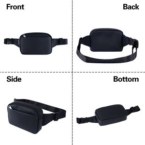 Riñonera Impermeable de PU con Correa Ajustable, Bolso Cruzado para Pecho, Cremallera Metálica Suave, Bolsillos Múltiples, para Hombres y Mujeres, Ideal para Viajes - Product Image 4