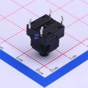 TSW101G130-250 Tactile Switch Through hole Component (THT) Switch Single Pole Single Throw Round Button 2.3N Through Hole - Product Image 2