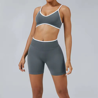 Nouvelle Tendance : Ensembles de Yoga et Tenues de Sport Sans Coutures Personnalisables avec Logo pour Femmes – Motif Léopard et Blocs de Couleurs – Idéaux pour l'Entraînement et le Fitness