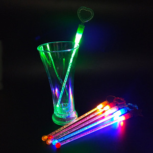 Nhựa LED Nhấp Nháy Khuấy Swizzle Gậy Led Đầy Màu Sắc Nhựa Uống Khuấy LED Nhấp Nháy Rượu Khuấy - Product Image 5