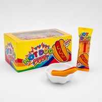 OEM Hotdog Gummy Candy Zachte Fruit Smaak Kauwgom Snoep