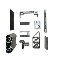 Profilé en aluminium extrudé anodisé 6063T5 à rainures en T, design moderne, pour plaque d'extrusion en aluminium