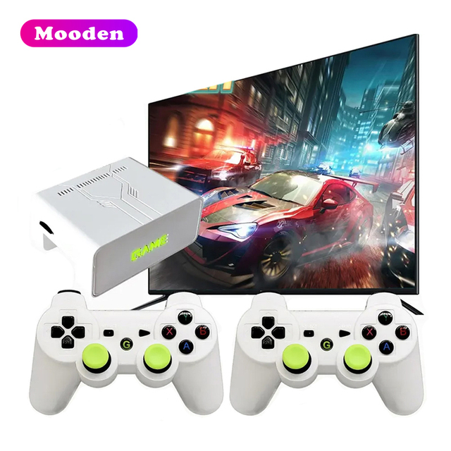 J Y7 4K Portable Video Game Console 2.4G Wireless Joystick TV Game Stick Console for PS1 N64 PSP Built in 10000+ Retro Games