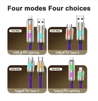 Chargeur USB Ultra Rapide 240W avec Écran LED, Multi-Appareils 4-en-1, et Câble de Charge Rotatif Coudé Type-C pour Téléphone Portable et Imprimante