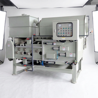Mesin Pengolahan Limbah Industri FRP Dewatering Machine Tangki MBR Belt Press Filter Filtrasi 500L/Jam 380V/220V 1 Tahun