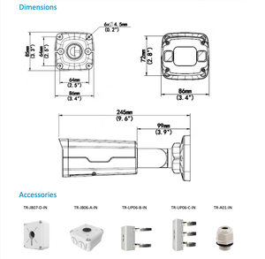 Uniview Waterproof Outdoor IR Network <strong>Bullet</strong> Security <strong>Camera</strong> Ip 8mp hd Cctv <strong>Camera</strong> Wireless Cloud Storage IPC2328SB-DZK-I0-NB - Product Image 6
