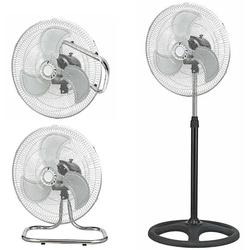 16"/18 inch Evernal Crown 3 in 1 industrial pedestal turbo fan w/ big power motor aluminum blade to Tanzania Africa Mexico Peru