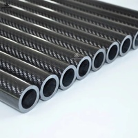 Tube en fibre de carbone 3K à module élevé, diamètre réduit, 500mm, 800mm, 1000mm, pour poteaux de tente