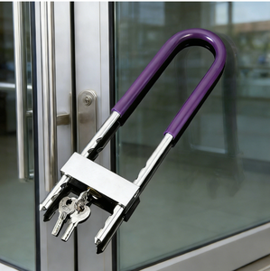 Serrure antivol en forme de U pour porte double en verre - Product Image 4