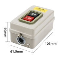 Interrupteur à bouton-poussoir de démarrage AC220V 380V Triphasé BS211B BS216B BS230B pour commande de moteur Démarrage/Arrêt ON-OFF 3.7KW