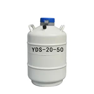 20L Bonvoisin Liquid Nitrogen Container Cryogenic Container LN2 Dewar Aluminum Alloy Semen Tank With 6 Caniste