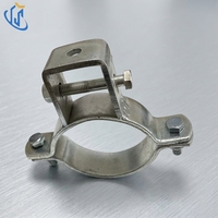 Collier de serrage à deux boulons UTT63 pour système de support de canal de profilé, recommandé pour les conduites d'eau froide ou chaude non isolées, en acier