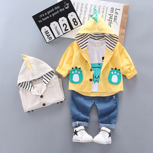 Ropa de Algodón para Niños de Alta Calidad al por Mayor, Ropa de Diseñador, Conjuntos de Ropa de 3 Piezas para Niños - Product Image 1