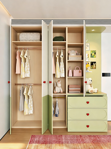 Petite Armoire De Rangement Pour Bébé En <span class=keywords><strong>Bois</strong></span> Avec Coins Arrondis Et Peinture Non Toxique Pour Chambre D'Enfant - Product Image 6