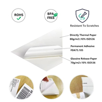 Imprimante Zebra GK420t compatible 4x6 pouces 100x150mm rouleau d'étiquettes thermiques directes adapté à l'expédition de colis et aux codes à barres