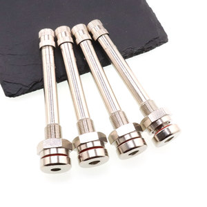 TR544 Pièce de rechange automobile, accessoire de réparation, <span class=keywords><strong>valve</strong></span> de pneu sans chambre à air nickelée avec <span class=keywords><strong>joint</strong></span> <span class=keywords><strong>torique</strong></span> à sertir <span class=keywords><strong>pour</strong></span> camions et autobus - Product Image 1