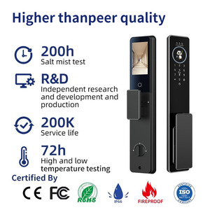 ล็อคอัจฉริยะลายหลอดเลือดดำปาล์มพร้อมระบบจดจำใบหน้าระบบดิจิทัลดิจิทัลไร้กุญแจล็อคประตูอัจฉริยะ - Product Image 4