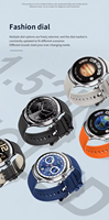 Nouvelle montre connectée pour homme, étanche IP68, prise en charge des appels, contrôle gestuel, charge sans fil, Relojes Smart Watch